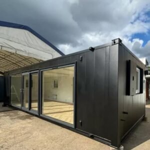 Conteneur modulaire 40 pieds – Bureau/Cantine avec fenêtres en saillie